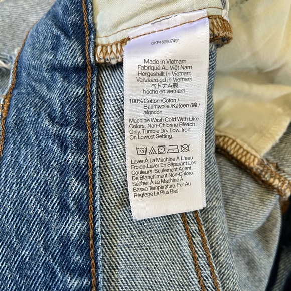 Madewell Relaxed Mid-Length Denim Shorts - 26 - Picture 5 of 7